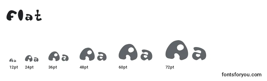 Flat Font Sizes