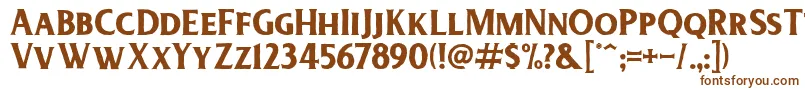 DeadheadRough Font – Brown Fonts on White Background