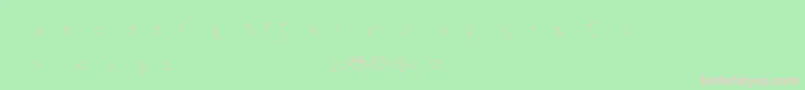 MtfHootyCoo Font – Pink Fonts on Green Background