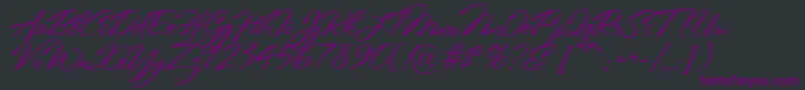 Weitere Informationen zur RosaMarena-Schriftart RosaMarena-Schriftart – Violette Schriften auf schwarzem Hintergrund