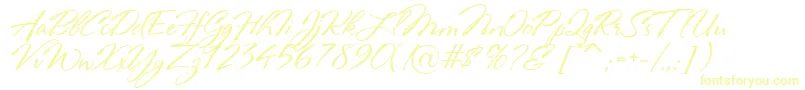 RosaMarena-Schriftart – Gelbe Schriften