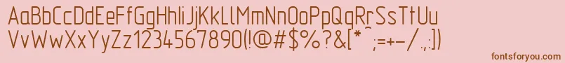 Saiba mais sobre a fonte TFlexTypeA Fonte TFlexTypeA – fontes marrons em um fundo rosa