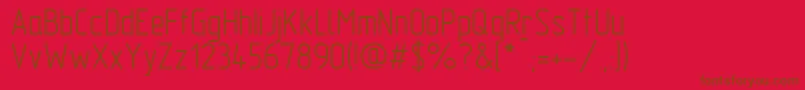 TFlexTypeA Font – Brown Fonts on Red Background