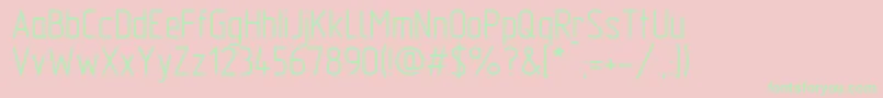 Шрифт TFlexTypeA – зелёные шрифты на розовом фоне