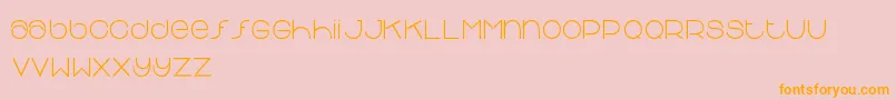 Chipchap Font – Orange Fonts on Pink Background