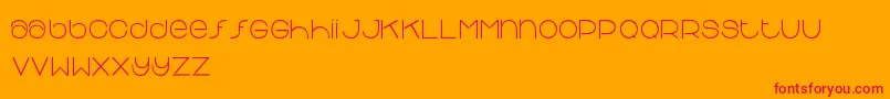 Chipchap Font – Red Fonts on Orange Background
