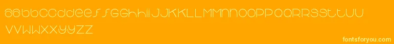 Chipchap Font – Yellow Fonts on Orange Background