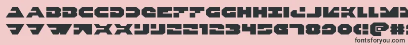 Triggermanexpand Font – Black Fonts on Pink Background