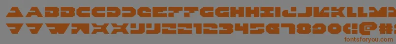 Triggermanexpand Font – Brown Fonts on Gray Background