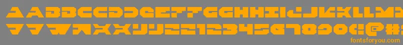 Weitere Informationen zur Triggermanexpand-Schriftart Triggermanexpand-Schriftart – Orangefarbene Schriften auf grauem Hintergrund