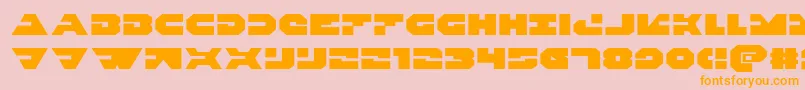 Triggermanexpand Font – Orange Fonts on Pink Background
