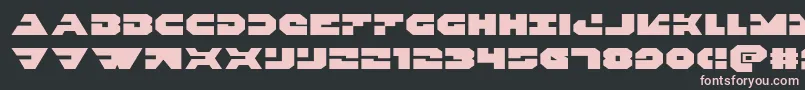 Triggermanexpand Font – Pink Fonts on Black Background