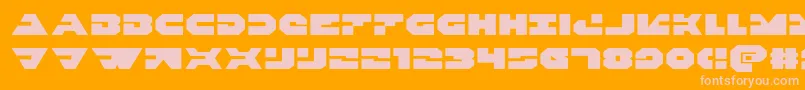 Police Triggermanexpand – polices roses sur fond orange