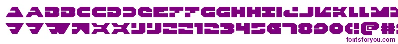 Triggermanexpand-fontti – violetit fontit