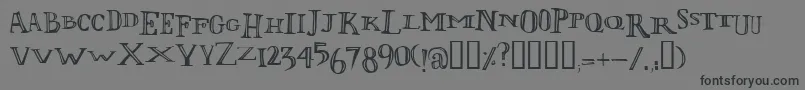 フォントLolii – 黒い文字の灰色の背景
