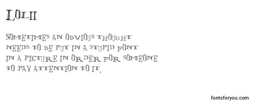 Обзор шрифта Lolii