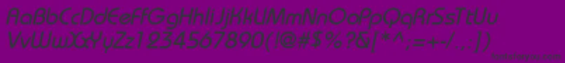 BahamasNormalItalic Font – Black Fonts on Purple Background