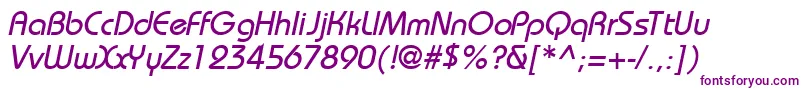 Police BahamasNormalItalic – polices violettes