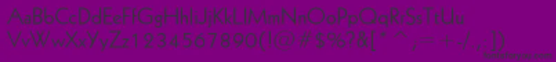 Geometric231Bt-fontti – mustat fontit violetilla taustalla