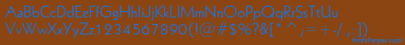 Geometric231Bt Font – Blue Fonts on Brown Background