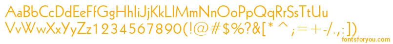 Geometric231Bt Font – Orange Fonts on White Background