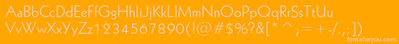 Geometric231Bt Font – Pink Fonts on Orange Background
