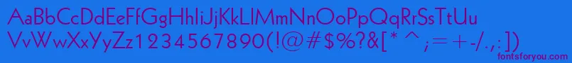 Шрифт Geometric231Bt – фиолетовые шрифты на синем фоне