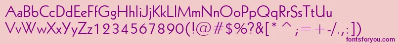 Geometric231Bt Font – Purple Fonts on Pink Background