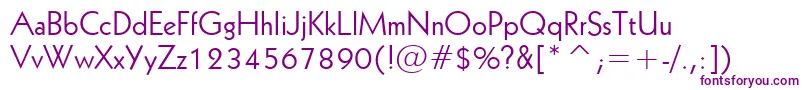 Geometric231Bt Font – Purple Fonts on White Background