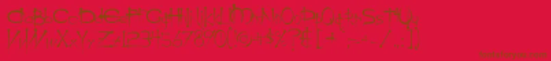 Ogil Font – Brown Fonts on Red Background