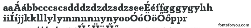 Шрифт AnaphoraStencilExtraboldTrial – венгерские шрифты