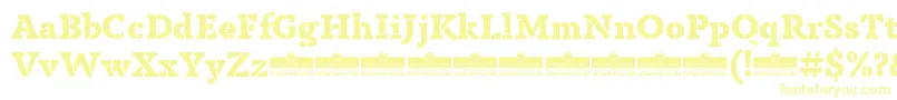 AnaphoraStencilExtraboldTrial-Schriftart – Gelbe Schriften