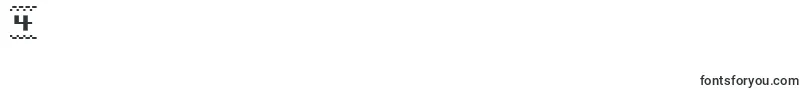 Bitline15srb Font – Fonts for Digit 4