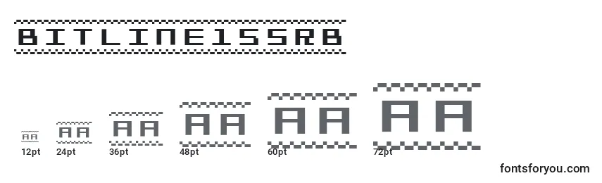 Размеры шрифта Bitline15srb