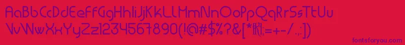 Шрифт MsdRegular – фиолетовые шрифты на красном фоне