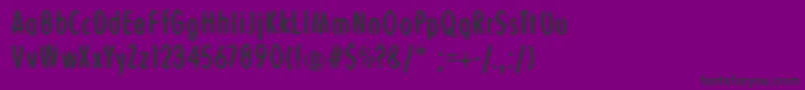 フォントBlackberryplants – 紫の背景に黒い文字