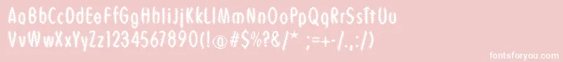 Blackberryplants Font – White Fonts on Pink Background