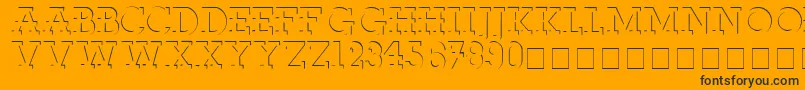 FabDecoSsi Font – Black Fonts on Orange Background