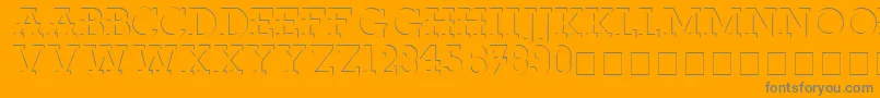 FabDecoSsi Font – Gray Fonts on Orange Background