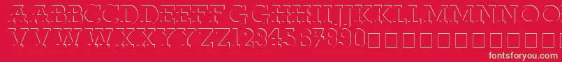 FabDecoSsi Font – Green Fonts on Red Background