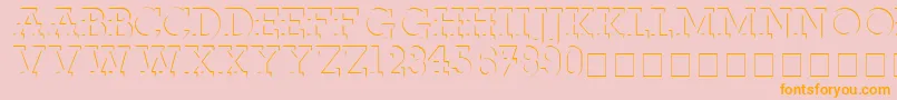 FabDecoSsi Font – Orange Fonts on Pink Background