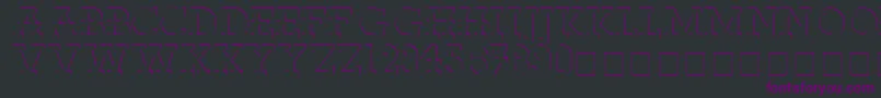 FabDecoSsi Font – Purple Fonts on Black Background