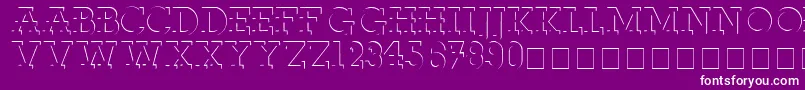 FabDecoSsi Font – White Fonts on Purple Background