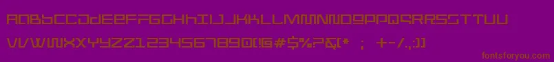 Шрифт WormboxSharp – коричневые шрифты на фиолетовом фоне