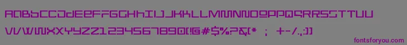 Шрифт WormboxSharp – фиолетовые шрифты на сером фоне