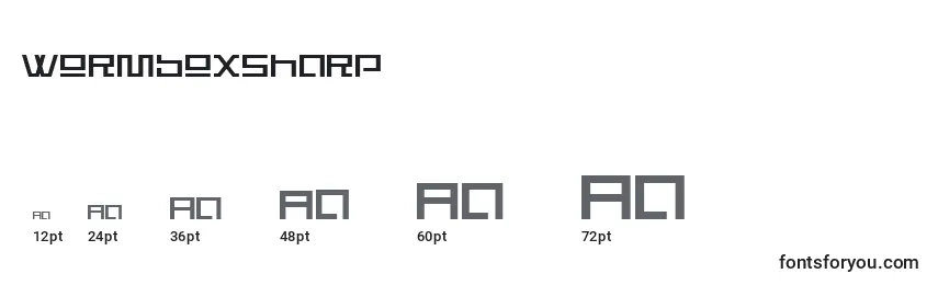 WormboxSharp Font Sizes