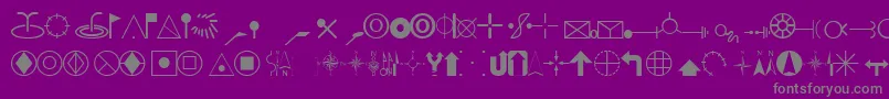 EsriCartography Font – Gray Fonts on Purple Background