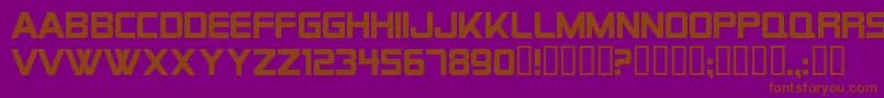 Шрифт AlienEncountersSolidRegular – коричневые шрифты на фиолетовом фоне