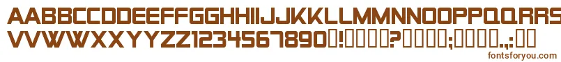 AlienEncountersSolidRegular Font – Brown Fonts on White Background