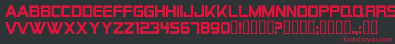 AlienEncountersSolidRegular Font – Red Fonts on Black Background